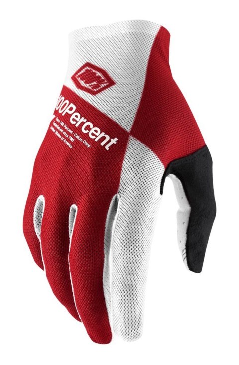 Rękawiczki 100% CELIUM Glove cherry silver roz. XL (długość dłoni 200-209 mm) (WYPRZEDAŻ -50%)