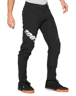 Spodnie męskie 100% R-CORE X Pants black white roz. 38 (EUR 52) (WYPRZEDAŻ -50%)