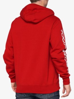 Bluza męska 100% SYNDICATE Hooded Zip Sweatshirt Chili Pepper roz. L (WYPRZEDAŻ -50%)