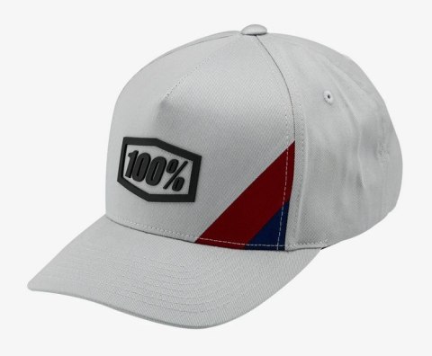 Czapka z daszkiem 100% CORNERSTONE X-Fit Snapback Hat Light Grey (WYPRZEDAŻ -50%)