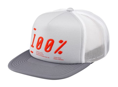 Czapka z daszkiem 100% TRANSFER trucker hat grey (WYPRZEDAŻ -50%)