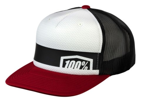 Czapka z daszkiem juniorska 100% QUEST Trucker Hat Brick (WYPRZEDAŻ -50%)