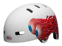 Kask bmx BELL LOCAL matte white eyes roz. L (59-61.5 cm)