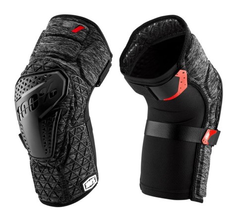 Ochraniacze na kolana 100% SURPASS Knee Guard grey heather black roz. XL (WYPRZEDAŻ -50%)