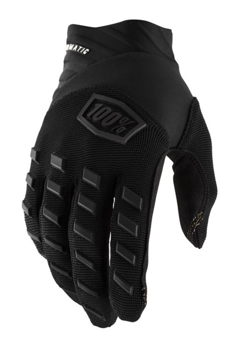 Rękawiczki 100% AIRMATIC Glove black charcoal roz. L (długość dłoni 193-200 mm) (WYPRZEDAŻ -50%)