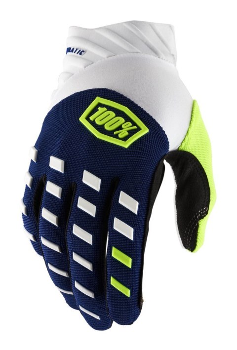 Rękawiczki 100% AIRMATIC Glove navy white roz. L (długość dłoni 193-200 mm) (WYPRZEDAŻ -50%)