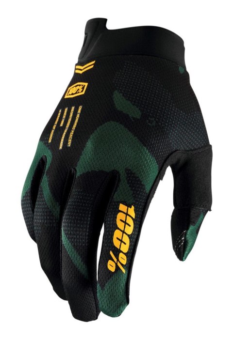 Rękawiczki 100% ITRACK Glove sentinel black roz. M (długość dłoni 187-193 mm) (WYPRZEDAŻ -50%)