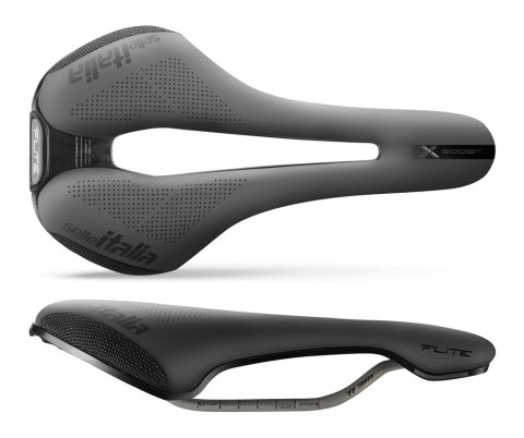 Siodło SELLE ITALIA FLITE BOOST X-CROSS TI316 SUPERFLOW S (id match S3), TI 316 Rail, Fibra-Tek, Light Gel, 204g