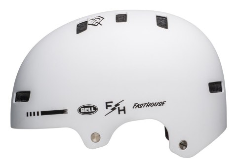 Kask bmx BELL LOCAL matte white fasthouse roz. M (55-59 cm) (NEW).