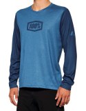 Koszulka męska 100% AIRMATIC Long Sleeve Slate Blue roz. L (WYPRZEDAŻ -50%)