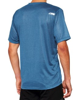 Koszulka męska 100% AIRMATIC Mesh Jersey krótki rękaw slate blue roz. L (WYPRZEDAŻ -50%)