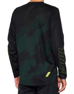 Koszulka męska 100% AIRMATIC LE Long Sleeve Black Camo roz. L (WYPRZEDAŻ -50%)