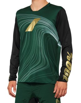 Koszulka męska 100% R-CORE X LE Jersey długi rękaw forest green roz. XL (WYPRZEDAŻ -50%)