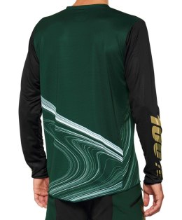 Koszulka męska 100% R-CORE X LE Jersey długi rękaw forest green roz. XL (WYPRZEDAŻ -50%)