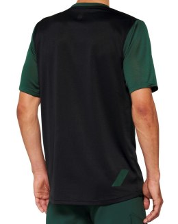 Koszulka męska 100% RIDECAMP Jersey krótki rękaw black forest green roz. XL (WYPRZEDAŻ -50%)