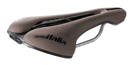 Siodło SELLE ITALIA FLITE BOOST GRAVEL TI316, Superflow L (id match - L3), TI 316 Rail, Fibra-Tek, Light Gel, 232g, Brązowe (NEW