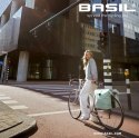 Sakwa podwówjna BASIL SOHO DOUBLE PANNIER BAG NORDLICHT Universal Bridge System 41L, 100% wodoodporna night black oświetlenie No