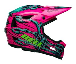 Kask full face BELL SANCTION 2 DLX MIPS bonehead gloss pink turquoise roz. XL (59-61 cm) (NEW) (LIMITED EDITION)