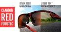 Okulary TIFOSI CRIT CLARION FOTOTEC black red (3szkła 14,7% Clarion Red, 41,4% AC Red, 95,6% Clear) (NEW)