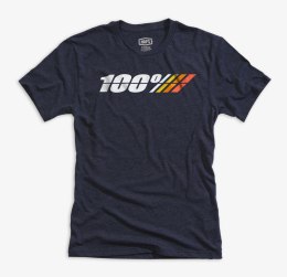 Koszulka męska 100% MOTORRAD tech tee krótki rękaw navy heather roz. L (WYPRZEDAŻ -50%)
