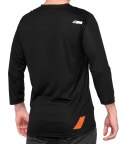 Koszulka męska 100% AIRMATIC 3/4 Sleeve black orange roz. L (WYPRZEDAŻ -50%) Koszulka męska 100% AIRMATIC 3/4 Sleeve black orange roz. L (WYPRZEDAŻ -50%)