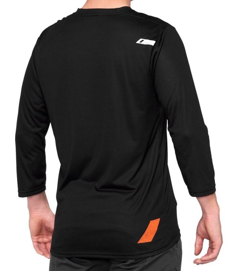 Koszulka męska 100% AIRMATIC 3/4 Sleeve black orange roz. L (WYPRZEDAŻ -50%) Koszulka męska 100% AIRMATIC 3/4 Sleeve black orange roz. L (WYPRZEDAŻ -50%)