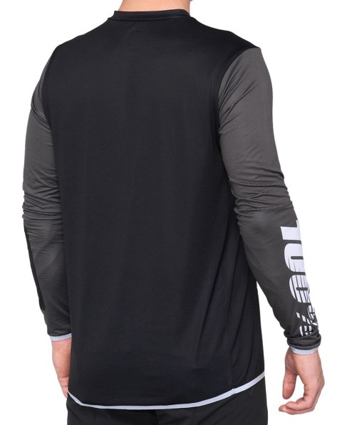 Koszulka męska 100% R-CORE X Jersey długi rękaw black white roz. XXL (WYPRZEDAŻ -50%) Koszulka męska 100% R-CORE X Jersey długi rękaw black white roz. XXL (WYPRZEDAŻ -50%)