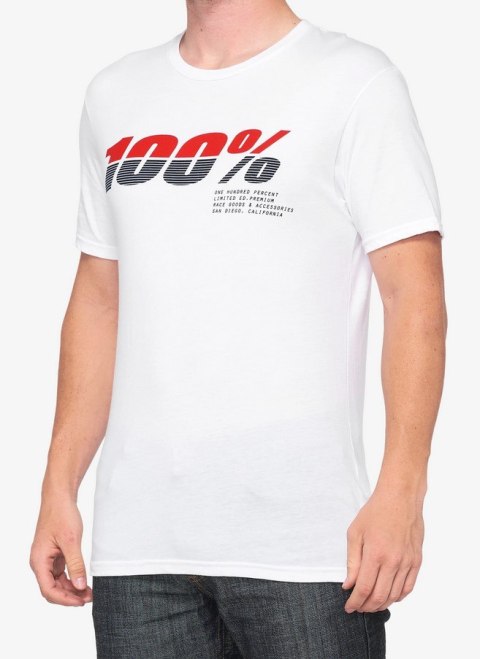 T-shirt 100% BRISTOL krótki rękaw white roz. M (WYPRZEDAŻ -50%)
